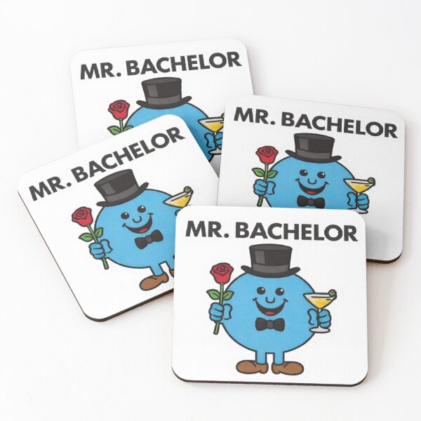 Item preview, Mr Bachelor Character Single Era Men Married Groom Wedding Meme Funny Blue Best Man Groomsmen designed and sold by SamiraArts.