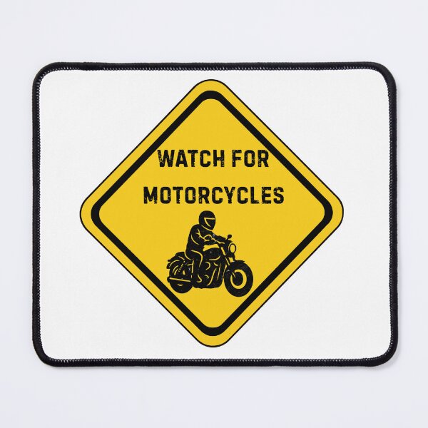 Item preview, watch out for motorcycles warning sign designed and sold by Kondi-Art.