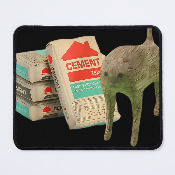 Item preview, I Eat Cement Cursed Cat Funny Oddly Specific Meme designed and sold by Rohit Bhadra.