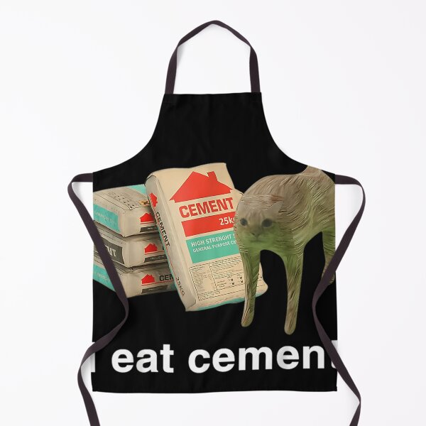 Item preview, I Eat Cement Cursed Cat Funny Oddly Specific Meme designed and sold by Rohit Bhadra.