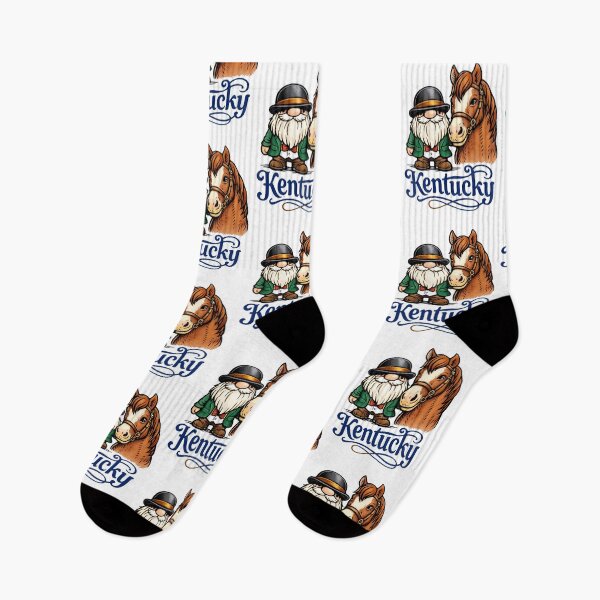 Item preview, Kentucky Gnome & Horse Illustration designed and sold by Moriarty's Digital Visions.