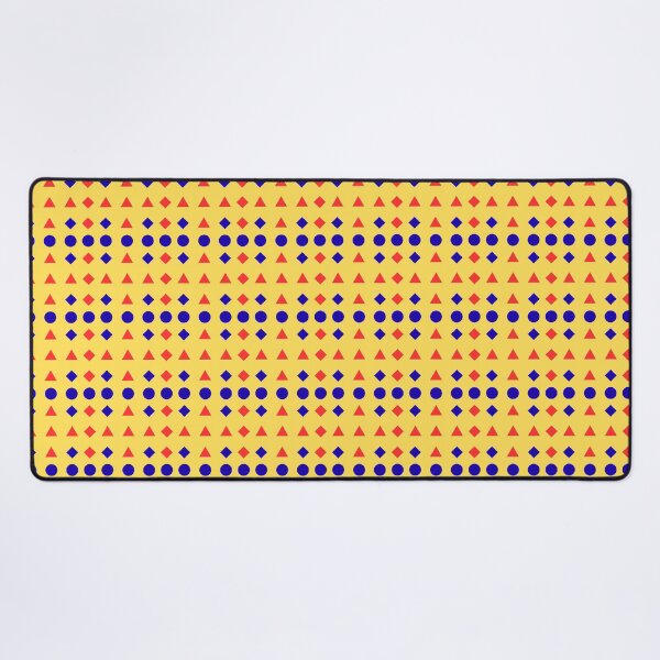 Item preview, Multi Coloured Polygons and Circles on Yellow background pattern designed and sold by fev-rocks.