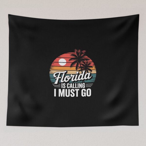 Item preview, Florida Is Calling And I Must Go Miami Beach Florida  designed and sold by DigitaldeligArt.
