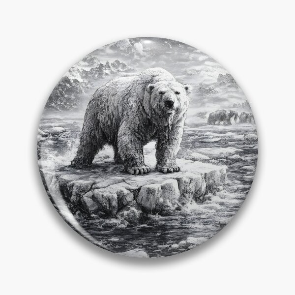 Item preview, Polar bear on drifting ice designed and sold by AggAverse.
