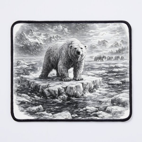 Item preview, Polar bear on drifting ice designed and sold by AggAverse.
