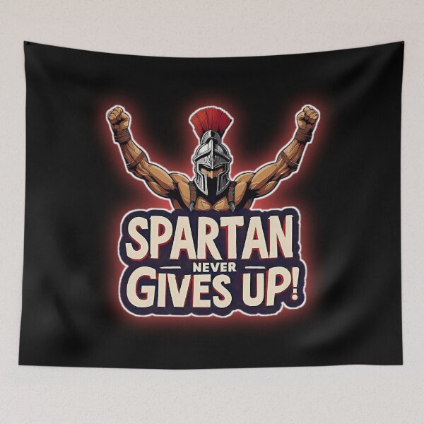 Item preview, Spartan Warrior With Open Arms! SPARTAN NEVER GIVE UP! designed and sold by Giulivo Store Graphic.