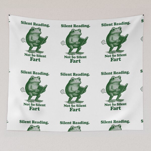 Item preview, Silent Reading Not So Silent Fart Funny Design For Book Lover  designed and sold by Thread&Fable.