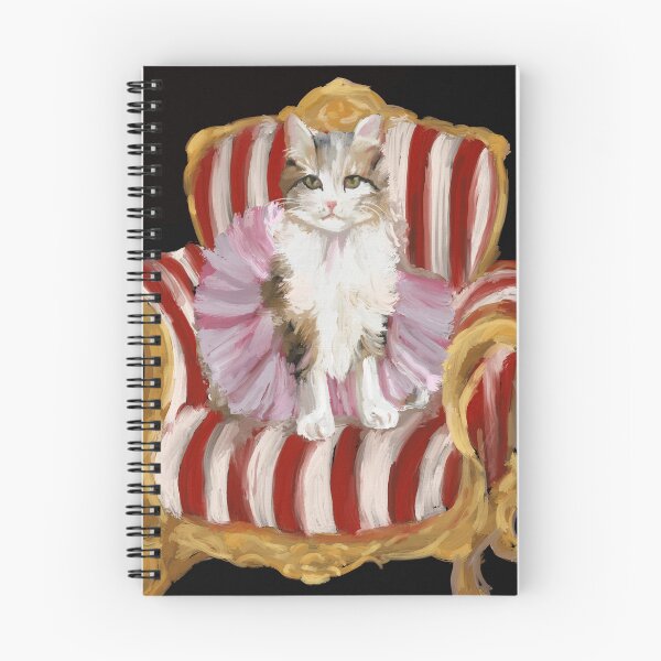 Item preview, Cute cat Belle on Victorian chair oil painting  designed and sold by SILVERAPPLE.