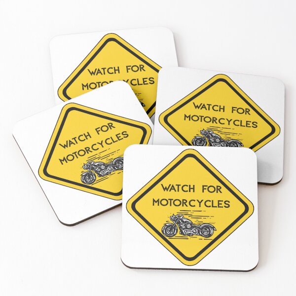 Item preview, watch for motorcycles warning sign designed and sold by Kondi-Art.