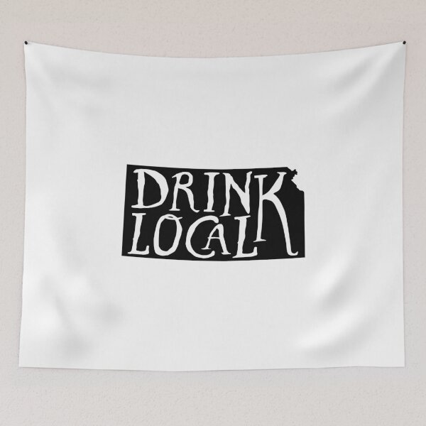 Item preview, Drink Local Kansas State Outline Craft Beer designed and sold by graf1k.