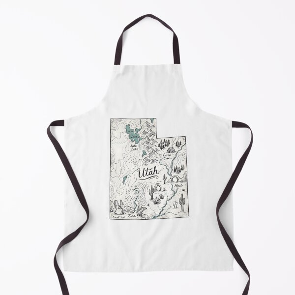 Item preview, Utah Illustrated Map – Hand-Drawn Rivers & Nature Adventure Sketch designed and sold by Paper Drip.