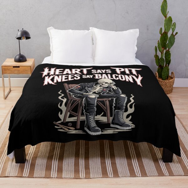 Item preview, Heart Says Pit Knees Say Balcony  Concert Quote For Rock Music Fans designed and sold by fourmyself.