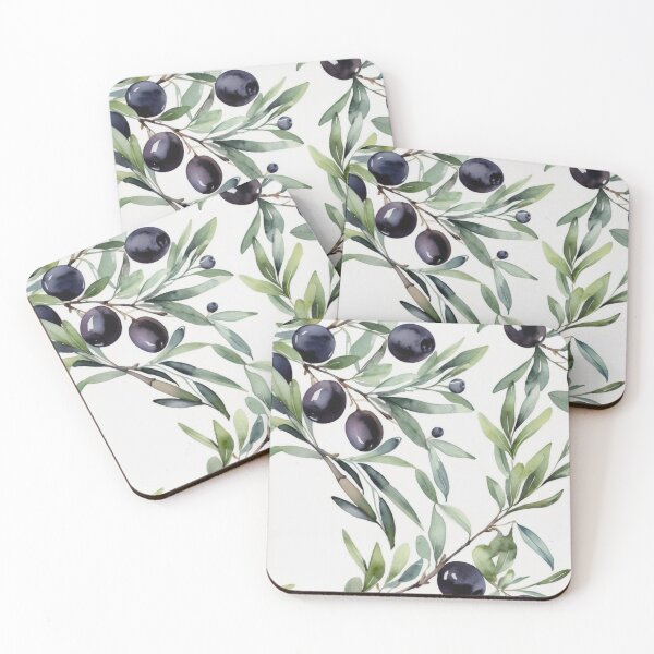Item preview,  Olive Branch Watercolor Seamless Botanical Pattern designed and sold by sana designer.