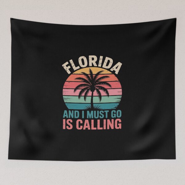 Item preview, Florida Is Calling And I Must Go Tropical Florida  designed and sold by DigitaldeligArt.