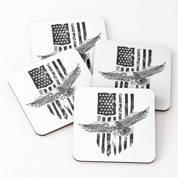 Item preview, USA flag with eagle  designed and sold by LorenzoArtZa.