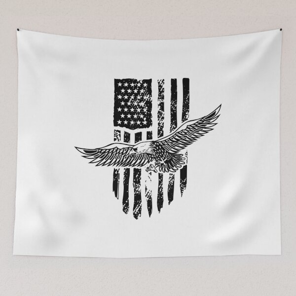 Item preview, USA flag with eagle  designed and sold by LorenzoArtZa.