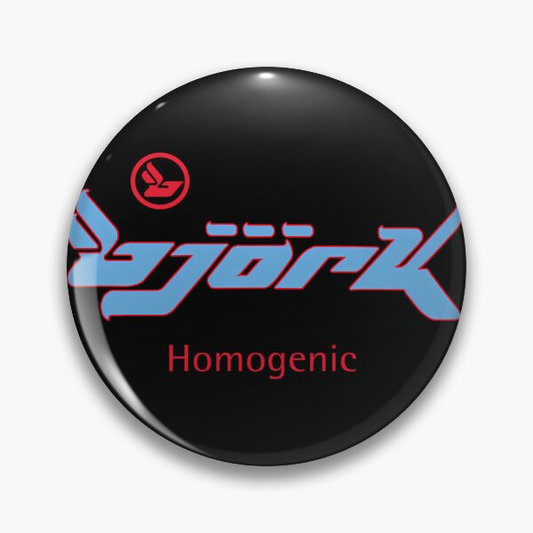 Item preview, Bjork Homogenic Logo (Light Blue  Red) designed and sold by Creativeo ph.