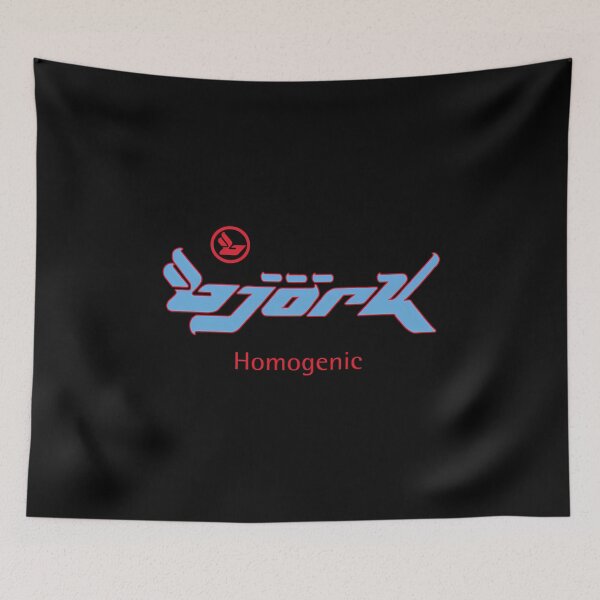 Item preview, Bjork Homogenic Logo (Light Blue  Red) designed and sold by Creativeo ph.
