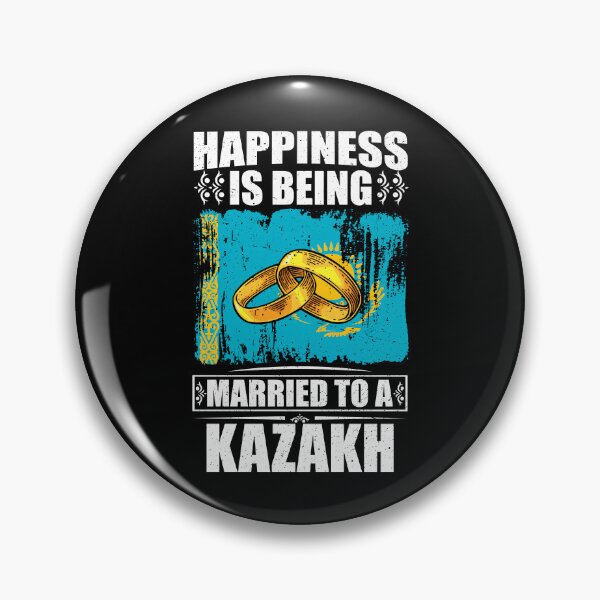 Item preview, Happiness Is Being Married To A Kazakh  designed and sold by GabbyKash.