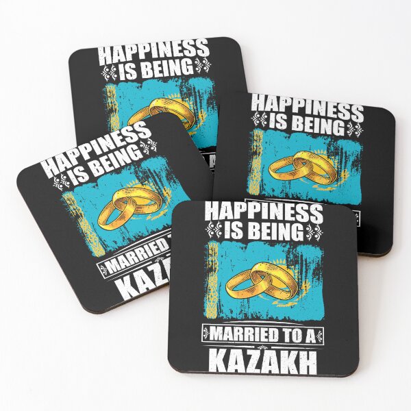 Item preview, Happiness Is Being Married To A Kazakh  designed and sold by GabbyKash.