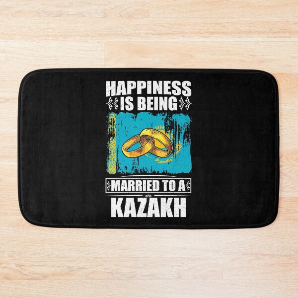 Item preview, Happiness Is Being Married To A Kazakh  designed and sold by GabbyKash.