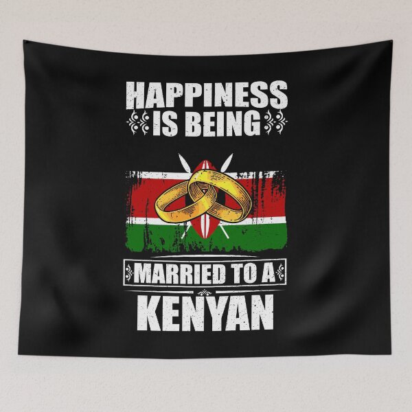 Item preview, Happiness Is Being Married To A Kenyan  designed and sold by GabbyKash.