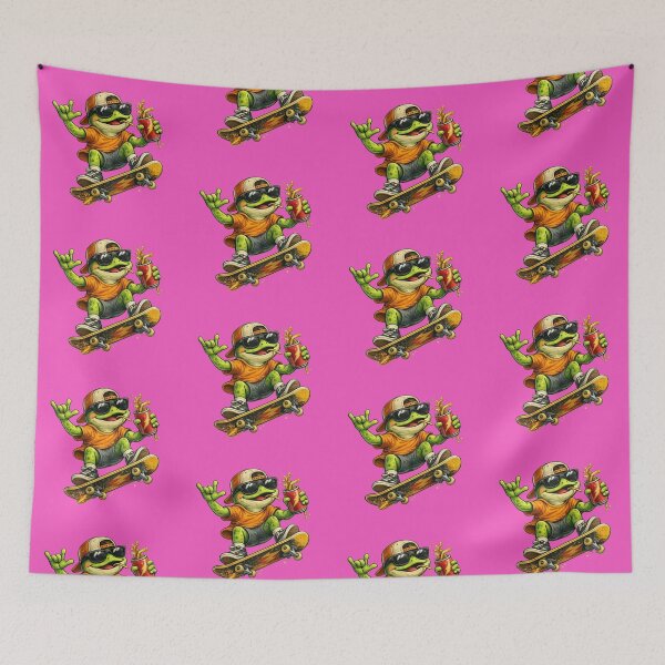 Item preview, Frog Skateboarder designed and sold by FroggyOnly.
