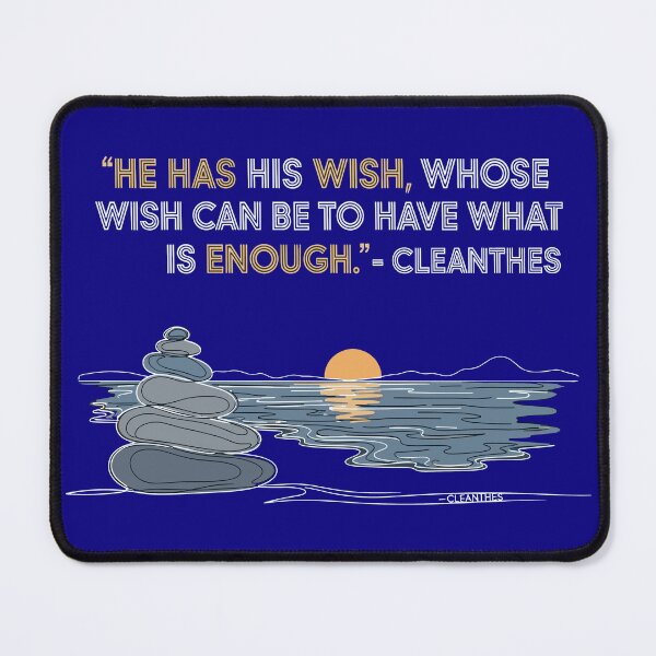 Item preview, He Has His Wish – Daily Stoic Quote by Cleanthes | Minimalist Nature & Stoicism Art designed and sold by artbibun.