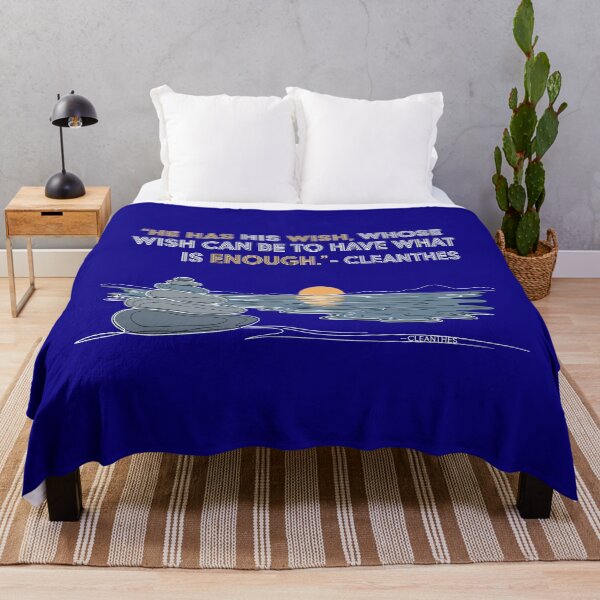 Item preview, He Has His Wish – Daily Stoic Quote by Cleanthes | Minimalist Nature & Stoicism Art designed and sold by artbibun.