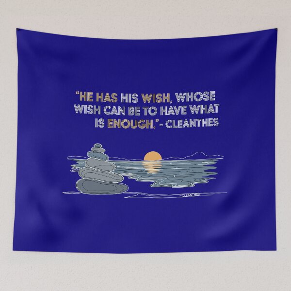 Item preview, He Has His Wish – Daily Stoic Quote by Cleanthes | Minimalist Nature & Stoicism Art designed and sold by artbibun.