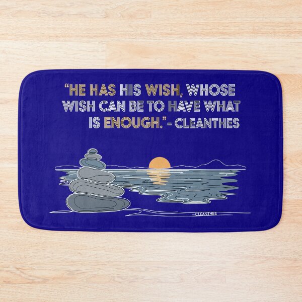 Item preview, He Has His Wish – Daily Stoic Quote by Cleanthes | Minimalist Nature & Stoicism Art designed and sold by artbibun.