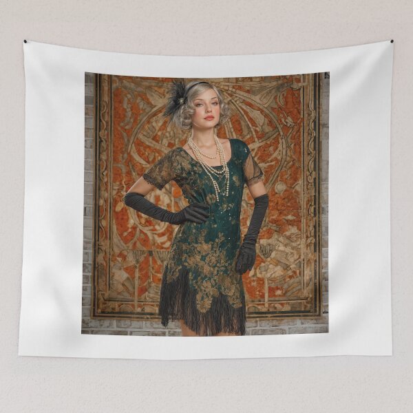 Item preview, Roaring Twenties Flapper Vintage Jazz Age Art designed and sold by ForeverPrintsOK.