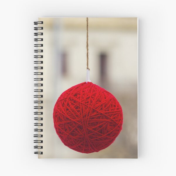 Item preview, Red Yarn Ball Hanging Ornament: Cozy Handmade Decor for Christmas and Home designed and sold by Nmallia.