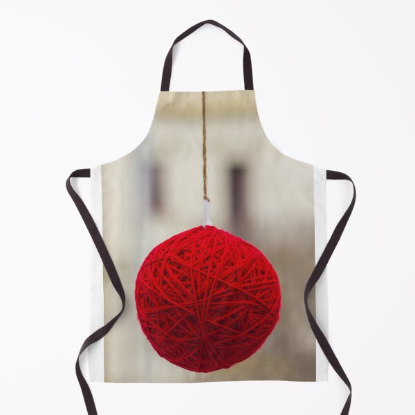 Item preview, Red Yarn Ball Hanging Ornament: Cozy Handmade Decor for Christmas and Home designed and sold by Nmallia.