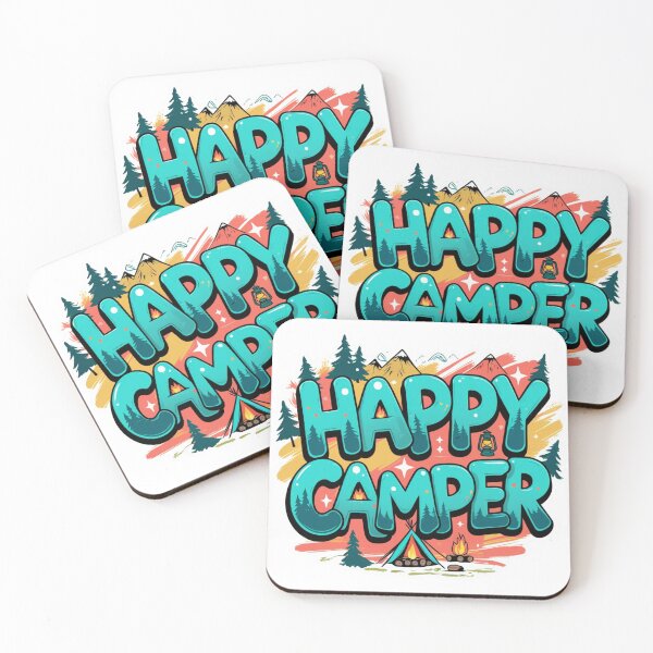 Item preview, Camiseta Happy Camper, camiseta Happy Camper, ropa Happy Camper, calcomanía Happy Camper, regalos Happy Camper, funda para teléfono Happy Camper, bolsa Happy Camper, taza Happy Camper designed and sold by happiness1000.
