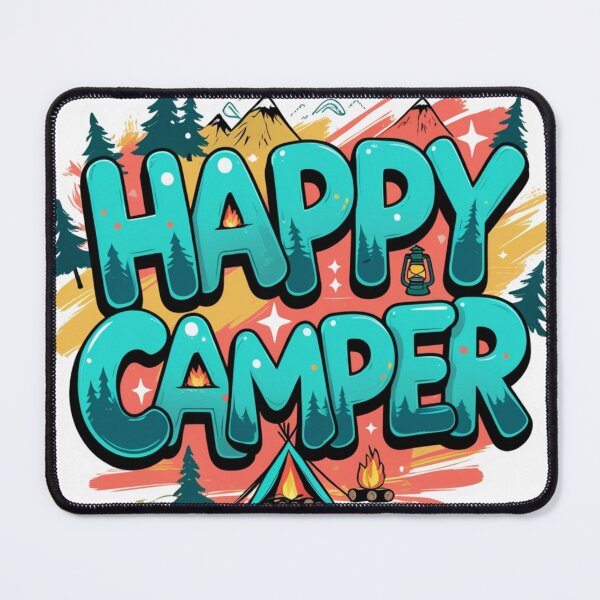 Item preview, Happy Camper Shirt, Happy Camper T Shirt, Happy Camper Apparel, Happy Camper Sticker, Happy Camper Gifts, Happy Camper Phone Case, Happy Camper Tote Bag, Happy Camper Mug designed and sold by happiness1000.
