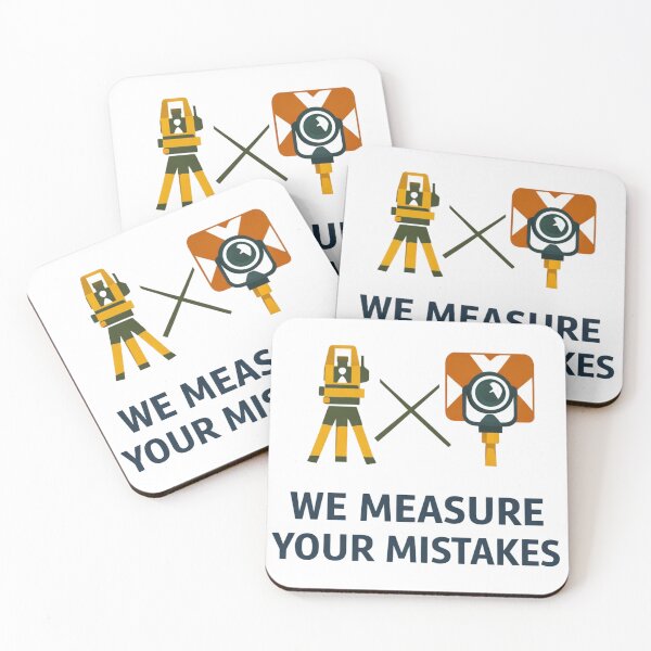 Item preview, We Measure Your Mistakes Surveyor Humor designed and sold by Virelo.