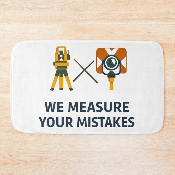 Item preview, We Measure Your Mistakes Surveyor Humor designed and sold by Virelo.