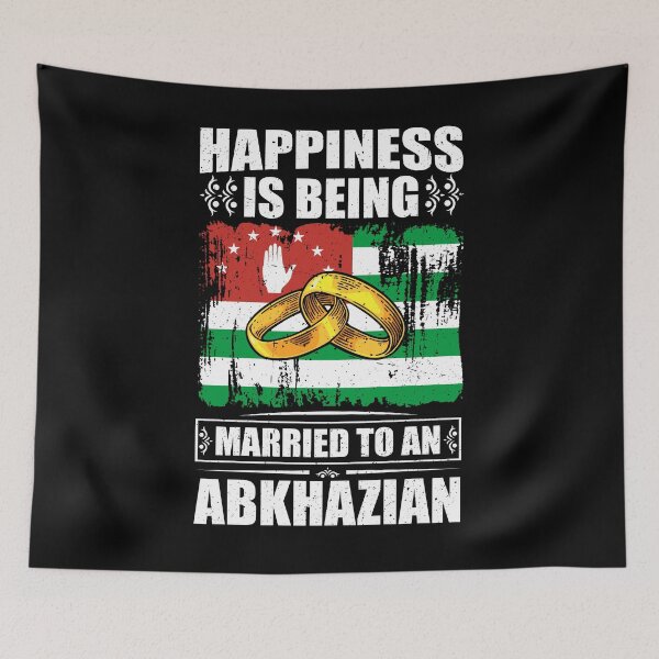 Item preview, Happiness Is Being Married To An Abkhazian   designed and sold by GabbyKash.