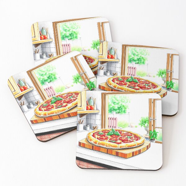 Item preview, Fresh Pizza on Kitchen Counter designed and sold by cuprum.