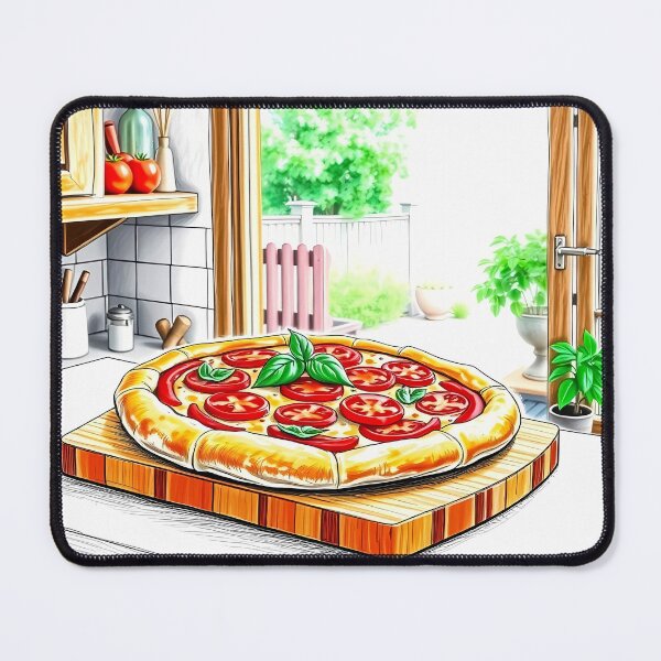 Item preview, Fresh Pizza on Kitchen Counter designed and sold by cuprum.