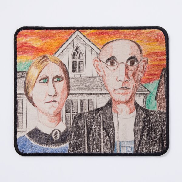 Item preview, American Gothic Farmers designed and sold by Matt Starr Fine Art .