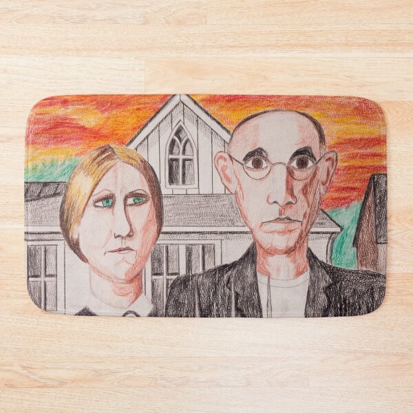 Item preview, American Gothic Farmers  designed and sold by Matt Starr Fine Art .