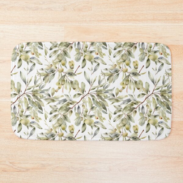 Item preview, Neutral Olive Branch Seamless Botanical Pattern designed and sold by sana designer.