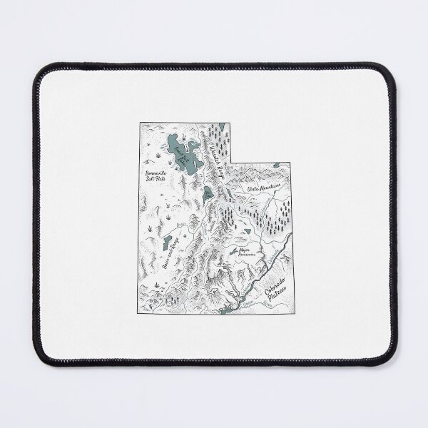 Item preview, Utah Illustrated Map – Hand-Drawn Rivers & Nature Adventure Sketch designed and sold by Paper Drip.