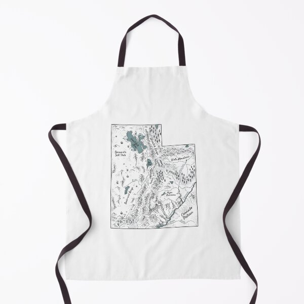 Item preview, Utah Illustrated Map – Hand-Drawn Rivers & Nature Adventure Sketch designed and sold by Paper Drip.
