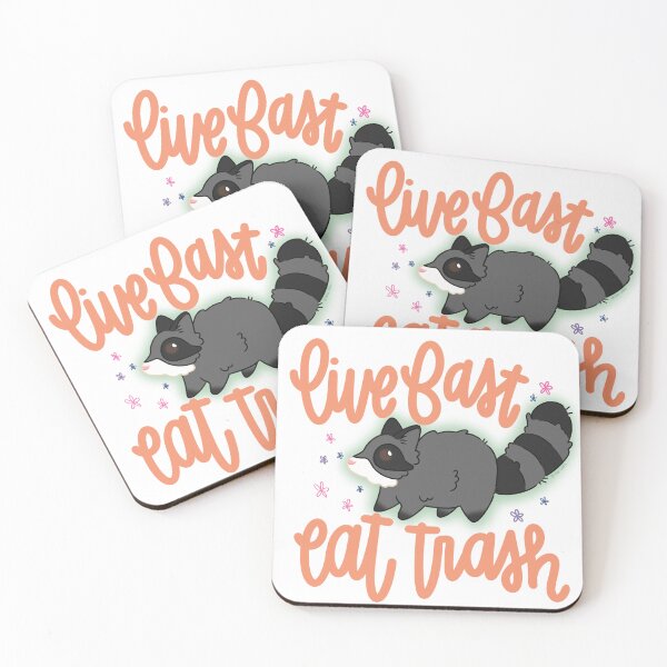 Item preview, Live Fast Eat Trash designed and sold by lassiclassi.