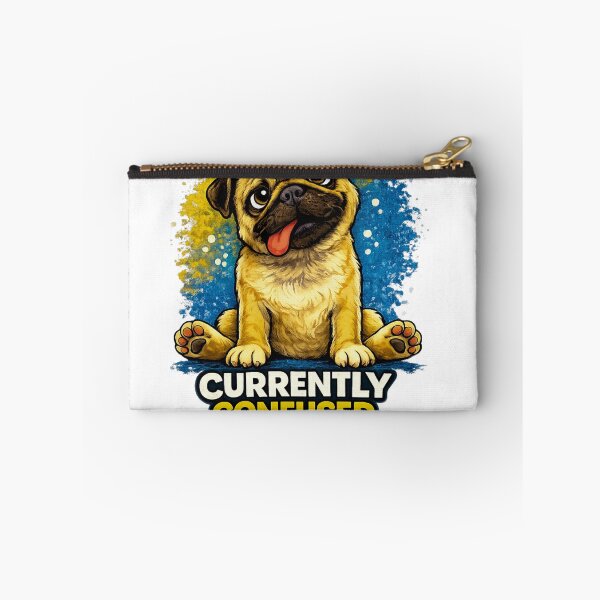 Artikelvorschau, Verwirrter Mops – Lustige Hunde-Meme-Illustration entworfen und verkauft von Funny Pet Vibes.