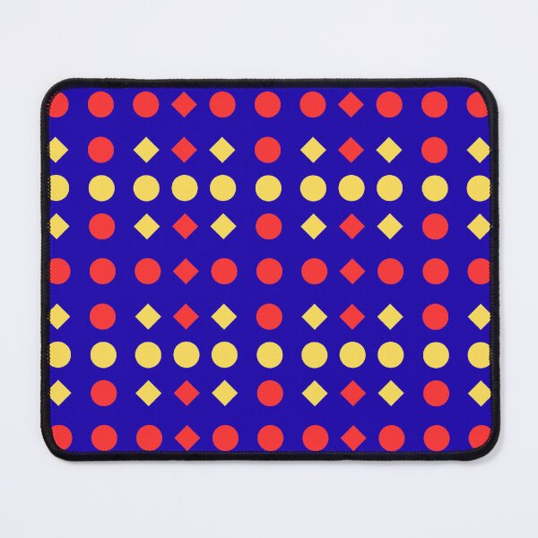 Item preview, Multi Colour Diamonds and Circles on Blue background pattern designed and sold by fev-rocks.