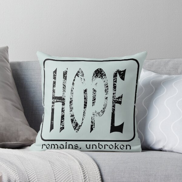 Item preview, Hope Remains Unbroken - Modern Christian Faith Typographic shattered Design Romans 15:13 | Black designed and sold by ZechJohnRB.